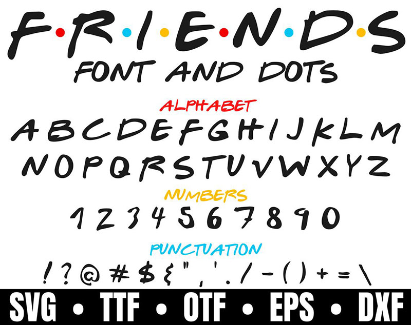 Free Free 228 Friends Letters Svg SVG PNG EPS DXF File